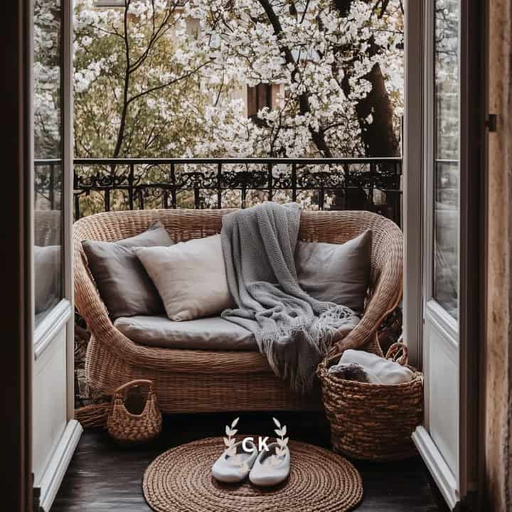 Beautiful view of Small Apartment Patio Designs
