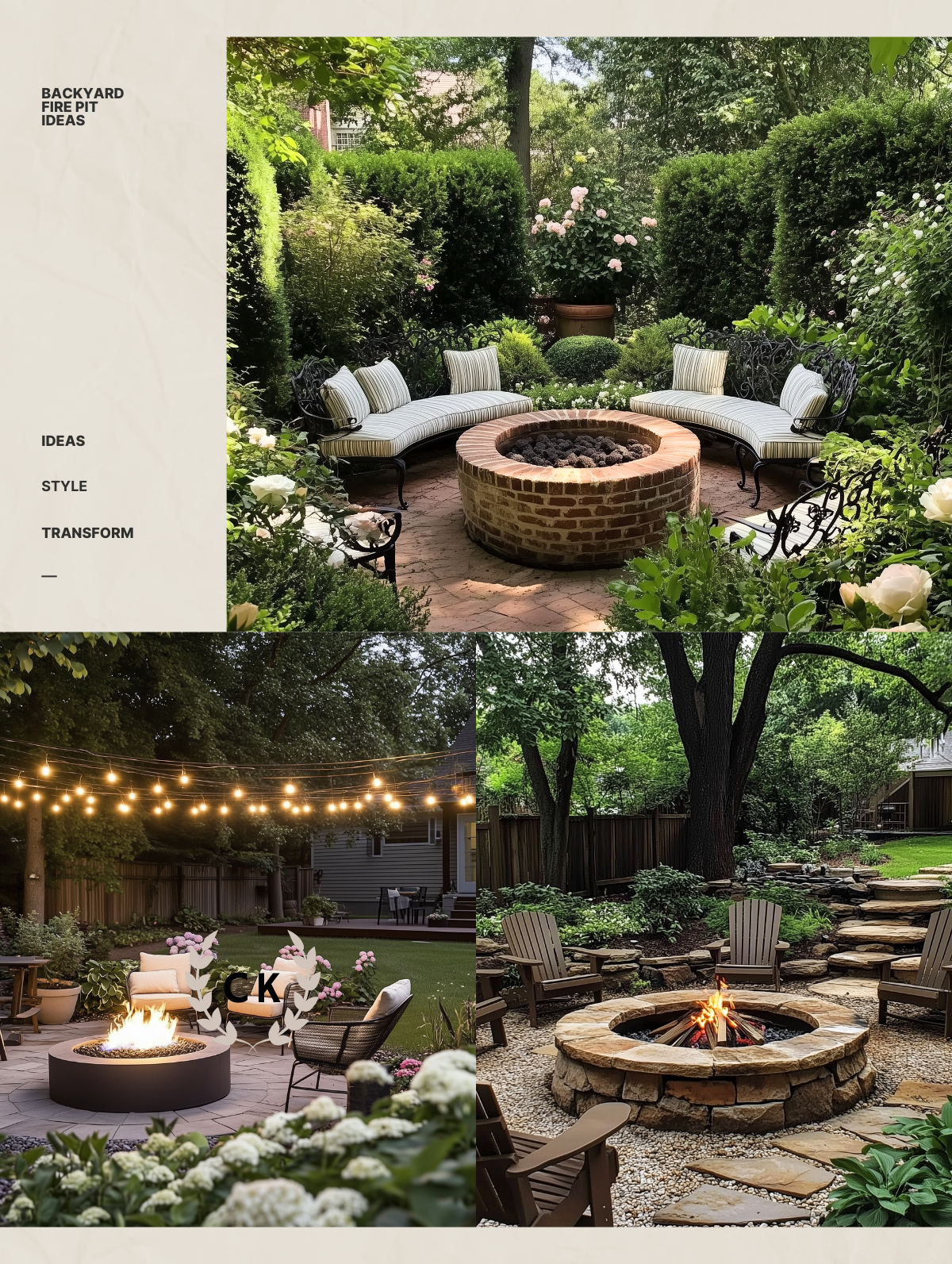 Backyard Fire Pit Ideas: Turn Your Yard Into a Chic Destination