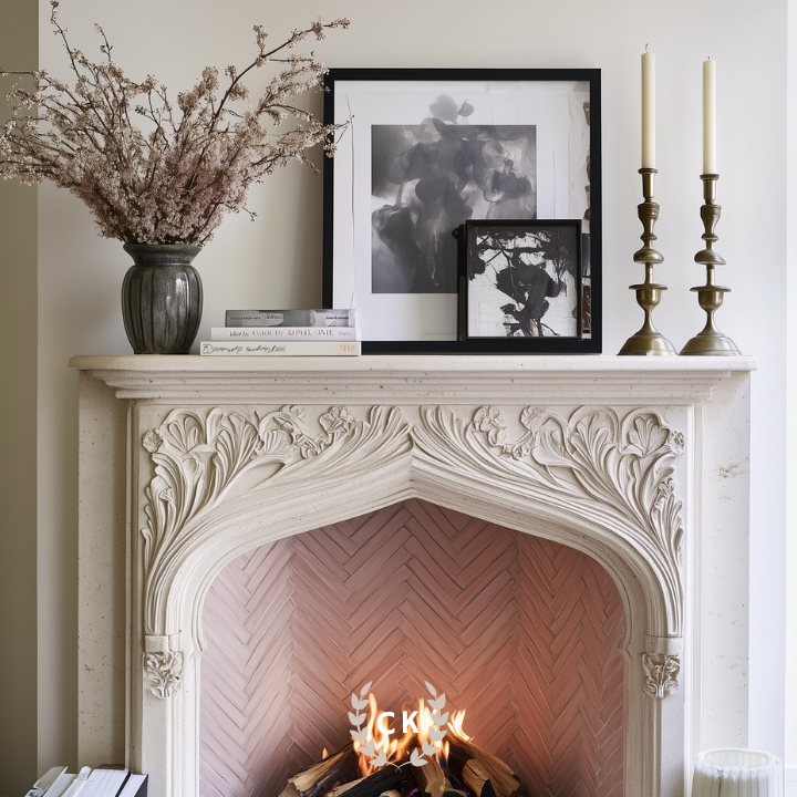 Fireplace mantel styling thumbnail
