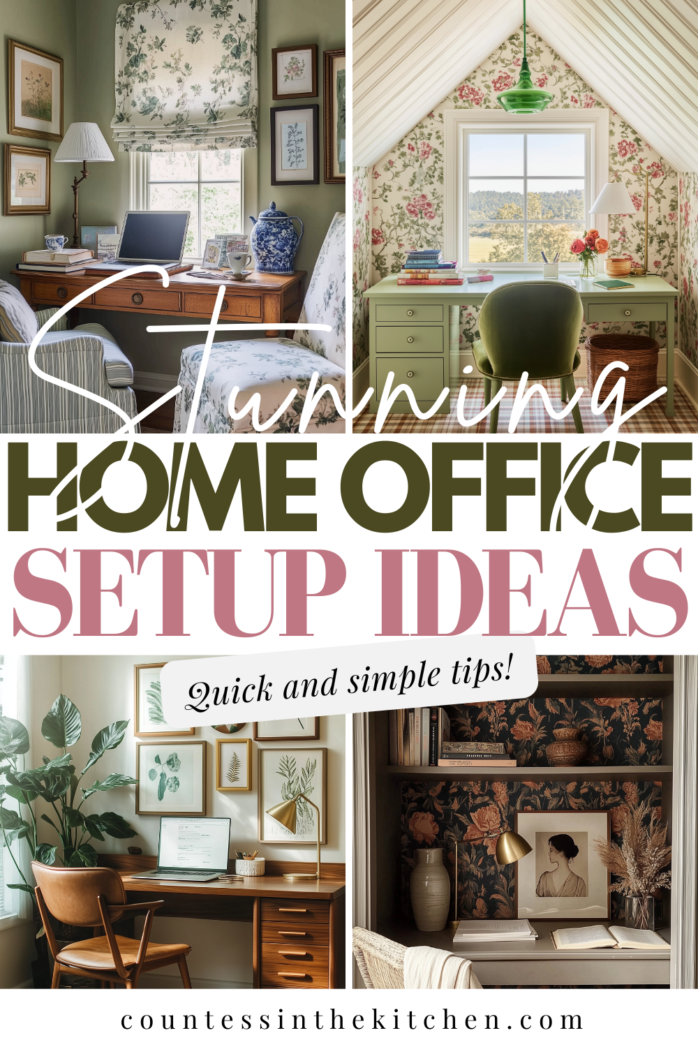 Home Office Setup for the Ultimate Work-from-Home Glow-Up - Countess in ...