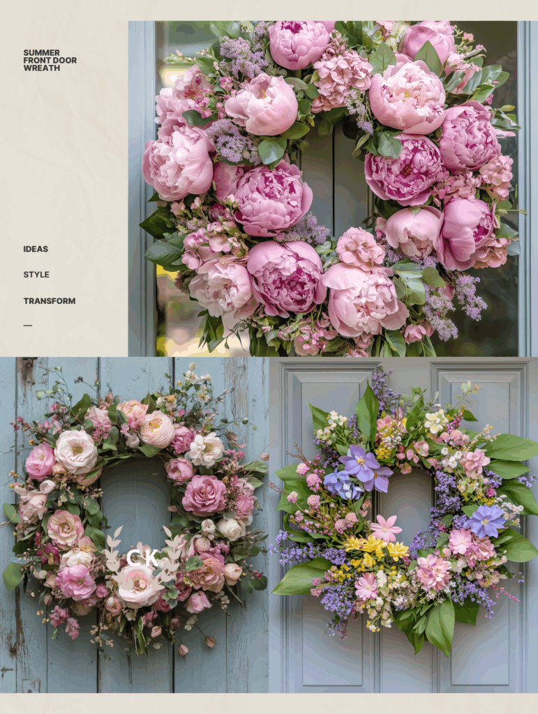 Summer Wreaths for Front Door