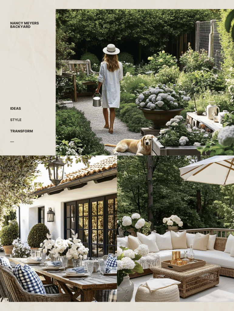 Nancy Meyers Backyard