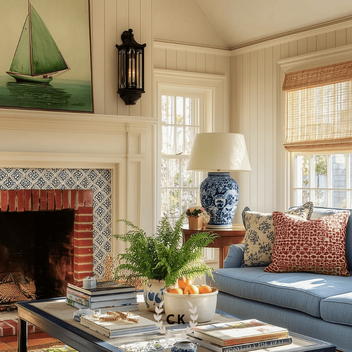 Coastal Chic Above Fireplace Decor Styling Guide - Countess in the Kitchen
