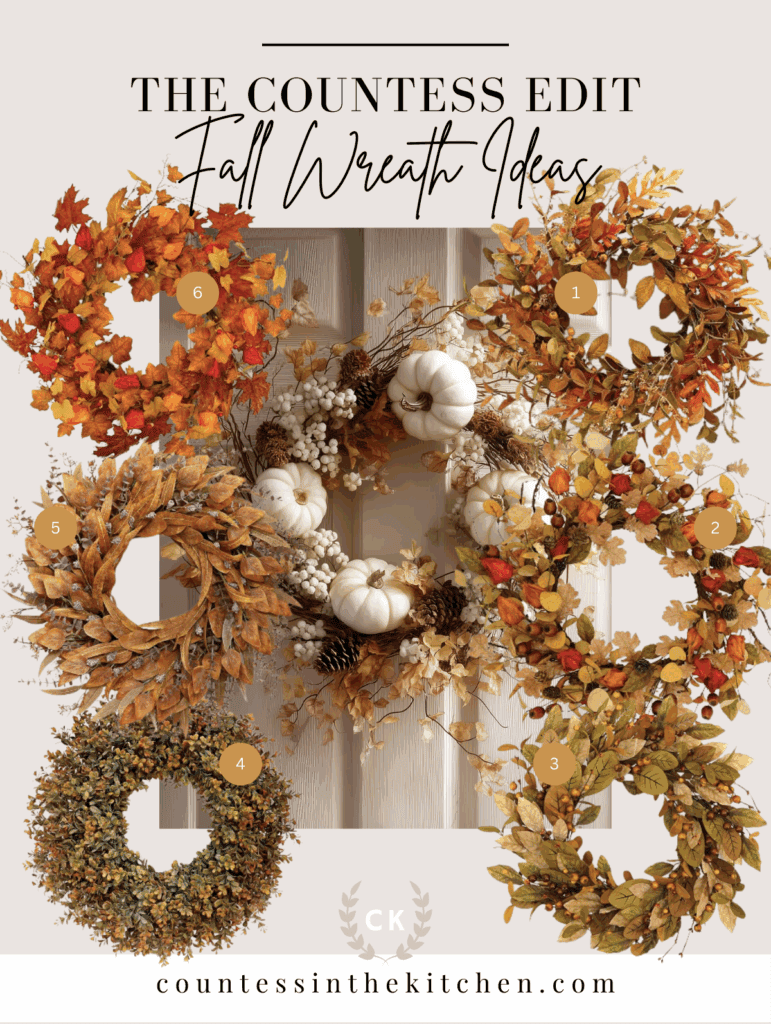 Cute fall wreath ideas from countess edit