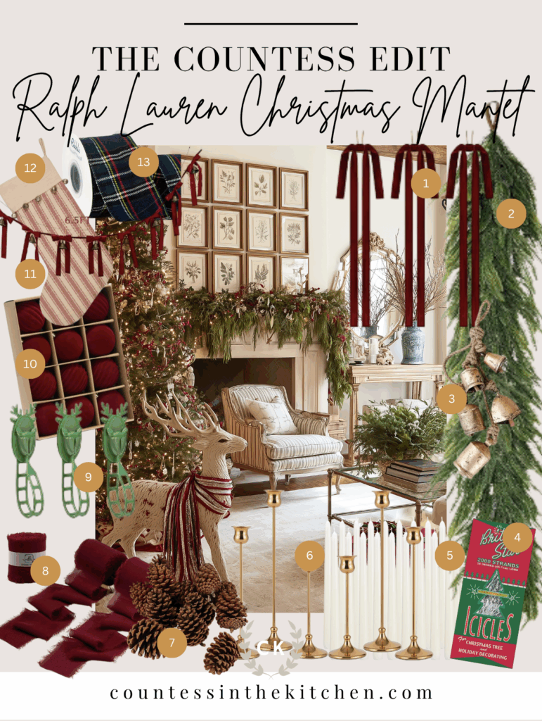 Ralph Lauren christmas Mantel countess edit